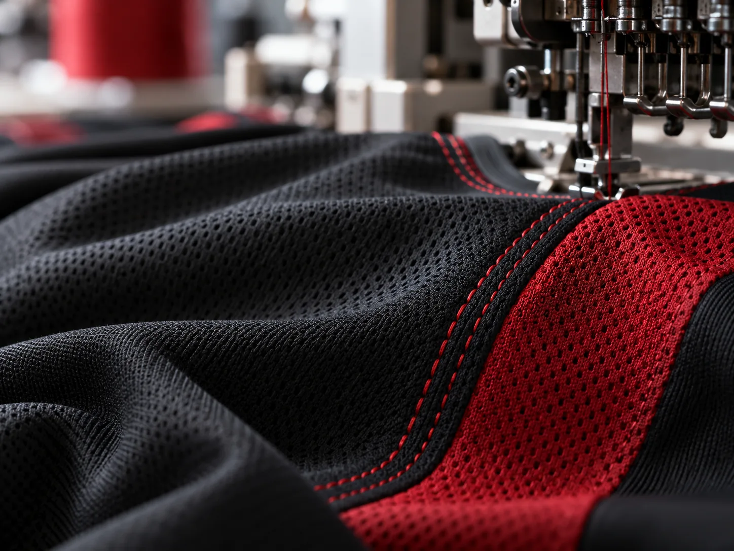 Garment construction and stitching detail