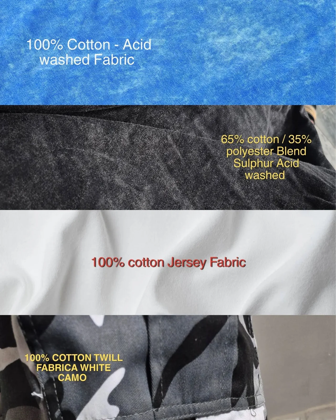 Liberty Edge Industries Fabric & Wash Options