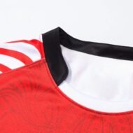 Custom Sublimation Soccer Jersey – Men's Red & White Football Shirt, Breathable Team Uniform - Image 3