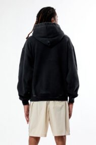 Black Oversized Graphic Hoodie for Men and Women | Streetwear Pullover Hoodie - Image 2