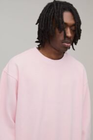 Liberty Edge Industries Florence Floral Oversized Pink Crewneck Sweatshirt - Image 2