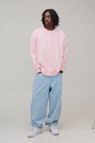 Liberty Edge Industries Florence Floral Oversized Pink Crewneck Sweatshirt - Image 3