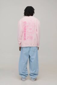 Liberty Edge Industries Florence Floral Oversized Pink Crewneck Sweatshirt - Image 4