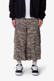 Extra Long Digital Camo Cargo Shorts
