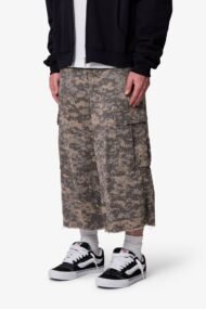 Extra Long Digital Camo Cargo Shorts - Image 4