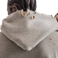 Liberty Edge Industries Heavyweight Acid Wash Oversized Zip-Up Hoodie with Rhinestone Patch Embroidery – Vintage Streetwear for Men - Image 2