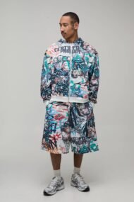 Men's Graphic Hoodie & Shorts Set | Premium Streetwear Co-Ord | Liberty Edge Industries